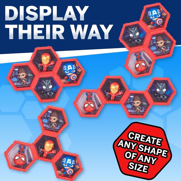 PODS 4D Marvel Ms.Marvel, Unique Connectable Collectable Bobble-Head Figure - Picture 3 of 5